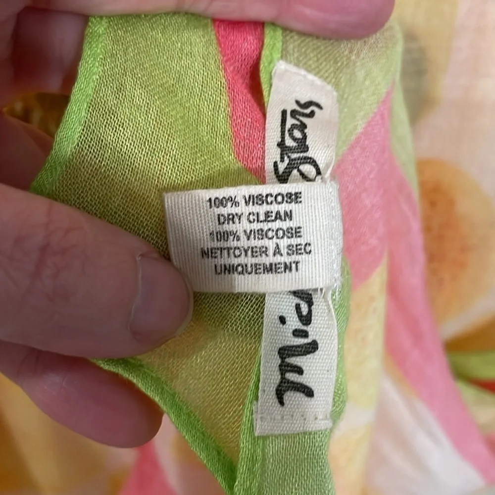 Michael Stars Revolve Women’s Sarong Colorful Fruity Print Convertible Colorful